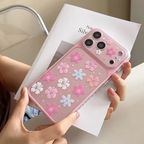 S75637 カラフルフラワーガーデン iPhoneケース