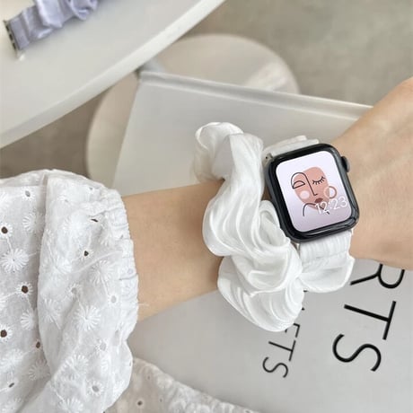 N00054 サテンシュシュ Apple Watchベルト