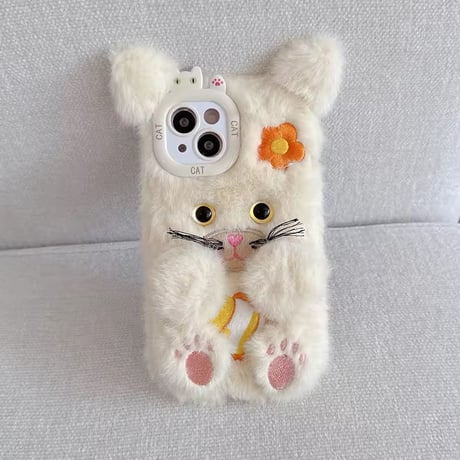 S74410 ふわもこアニマル抱っこiPhoneケース