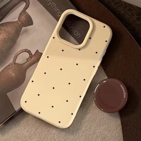 K22932 エスプレッソドット iPhoneケース