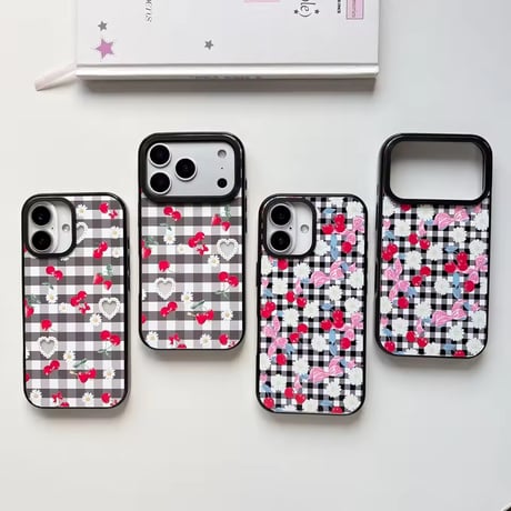 S75168 ギンガムチェリー・デイジー iPhoneケース