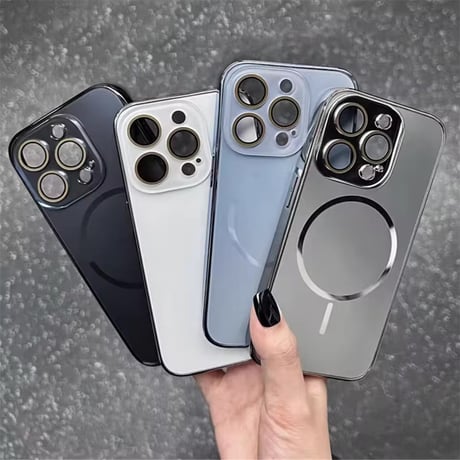 S75518 メタリックフレーム MagSafe対応iPhoneケース