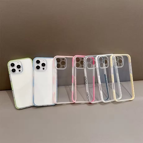 L62369 チェッカーボーダー クリアカラー iPhoneケース