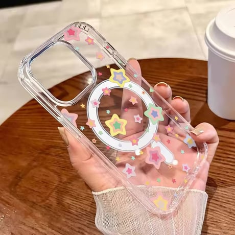 L62449 ポップデザインクリアiPhoneケース