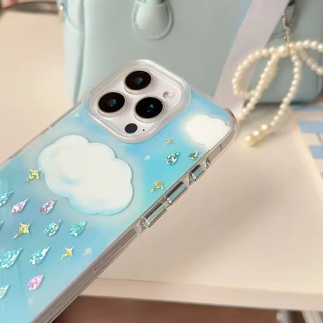S74892 きらきらレイニークラウド iPhoneケース