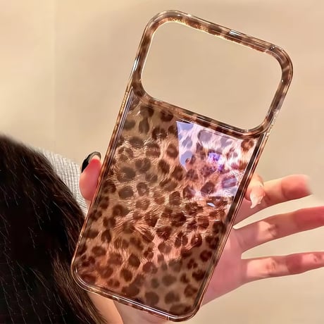 S75193 ブラウンレオパード iPhoneケース