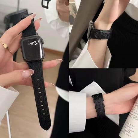 N00194 デイリーエレガント レザーApplewatchバンド