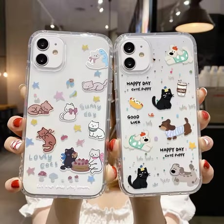 L62373 ゆるねこアート iPhoneケース