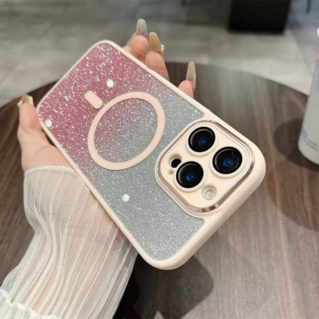 S74960 グリッターシャイン MagSafe対応 iPhoneケース