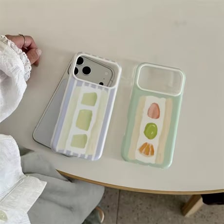 S75618 カフェスイーツアートiPhoneケース