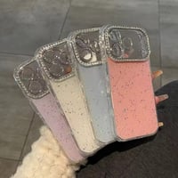 S75687 ラメジュエルフレームiPhoneケース