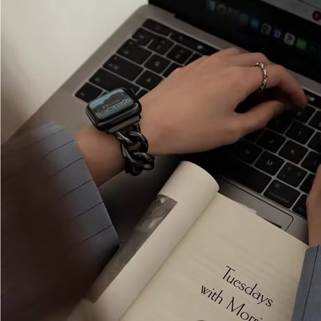 N00135 チェーンリンクメタル Apple Watchバンド