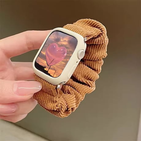 N00197 ふんわりシュシュ Apple Watchバンド