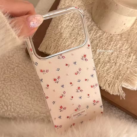 S75496 ローズリボンiPhoneケース
