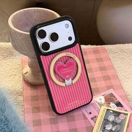 K23136 ハートMagSafeグリップiPhoneケース