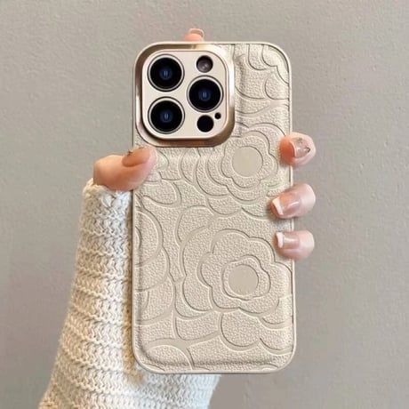 S74513 フラワーエンボスiPhoneケース