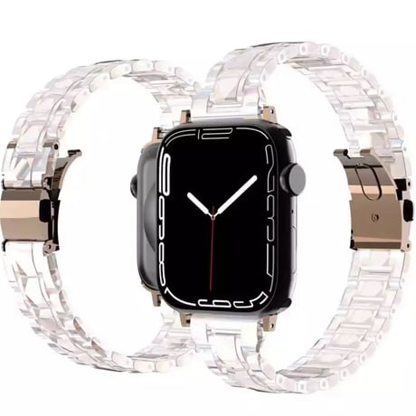 N00043 クリアメタルリンク Apple Watchバンド