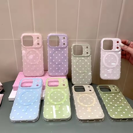 S75648 カラードット MagSafe対応iPhoneケース