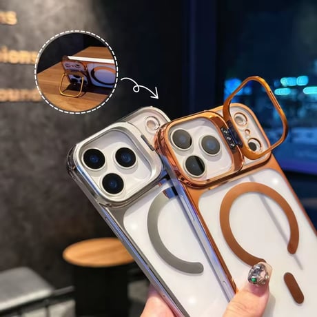 K22979 リングスタンドレンズカバー iPhoneケース（MagSafe対応）