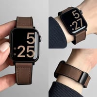 N00193 クラシックレザールック Apple Watchバンド