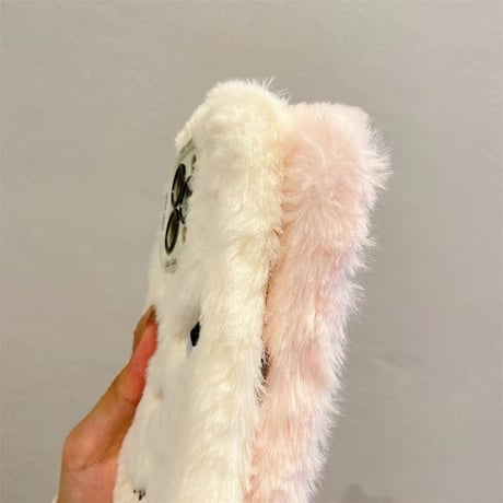 S74201 ふわもこ怒りんぼフェイス iPhoneケース