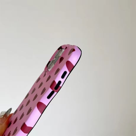 S74890 ポップカラーハートフルiPhoneケース