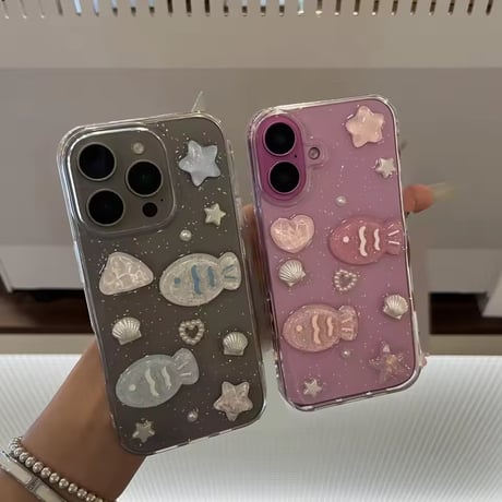 L62301 きらめきマリンフィッシュ iPhoneケース