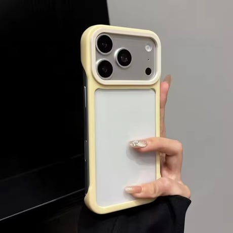 L62482 パステルバイカラークリアiPhoneケース