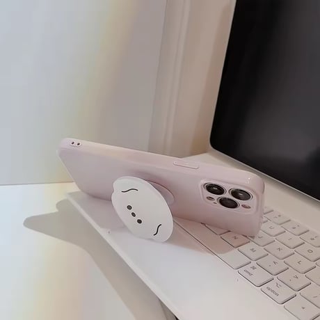 K22920 ゆるふわフェイス グリップ付きiPhoneケース