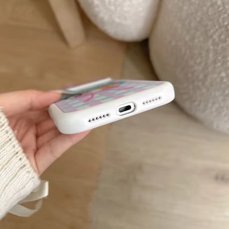 S75572 スリーキャットリボン iPhoneケース