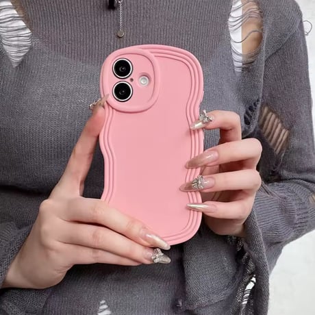 S73534 くねくねラインのカラフルiPhoneケース