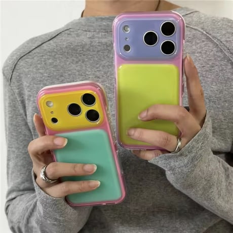S75681 ポップバイカラー iPhoneケース