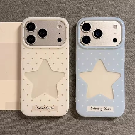 S75562 スターカットドット iPhoneケース