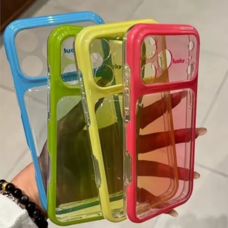 L62483 ネオンクリアカラーiPhoneケース