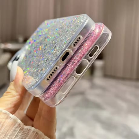 S75433 きらめきグリッター iPhoneケース