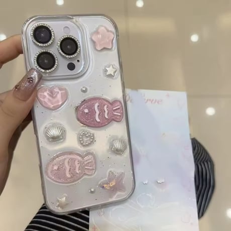 L62301 きらめきマリンフィッシュ iPhoneケース