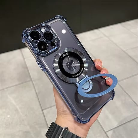 K22667 リングスタンド付きクリア iPhoneケース