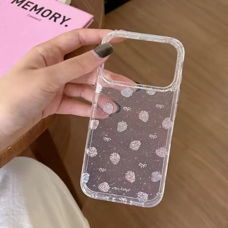L62444 きらめきいちごiPhoneケース