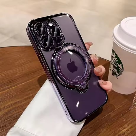 【即納商品】K22966 グロッシーリング MagSafe対応 iPhoneケース