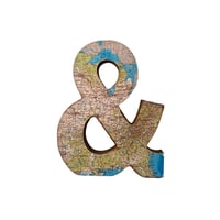 USED "&" WOODEN ORNAMENT