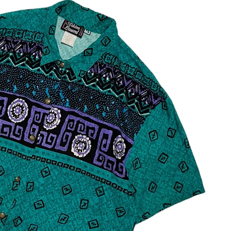 USED 80s "ASHTON LAUREL" ETHNIC ALOHA