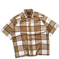 USED_90s "ZAM" BLOCK CHECK SHIRT