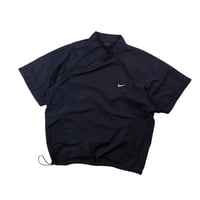 00s NIKE CLIMA-FIT／shoulder zip nylon tee