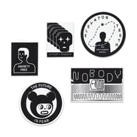 STICKERS SET: misc 1 - ELEVATOR TEETH