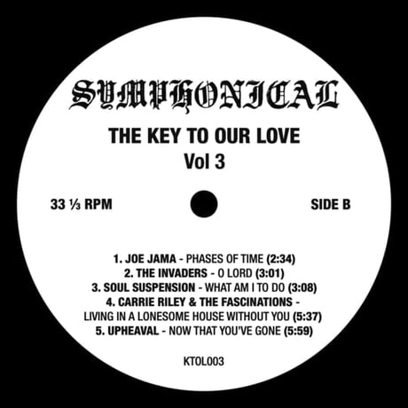 V.A. - KEY TO OUR LOVE VOL.3 【LP】