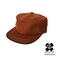 SURPLUS HEMP - BREWERS CAP【BROWN×WT】