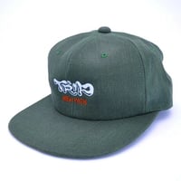 SURPLUS HEMP x NEW/PATH - TRIP LOGO CAP【GREEN & ORANGE】