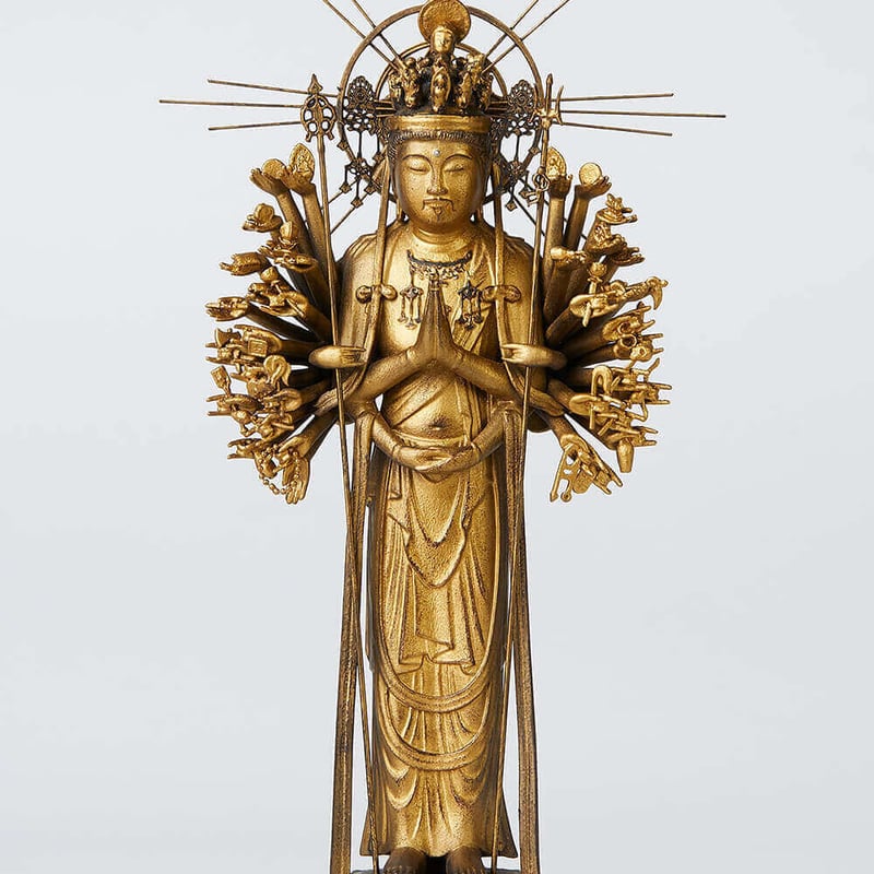 千手観音 木製工芸品 ハヌマーン降臨 プラクルアン 無敵と富 繁栄 割引