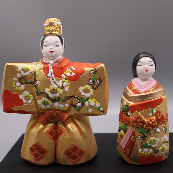 博多人形　雛人形　小副川祐二 ☆博多人形☆ 伝統工芸士 小副川祐二作 立雛 | 平成美術