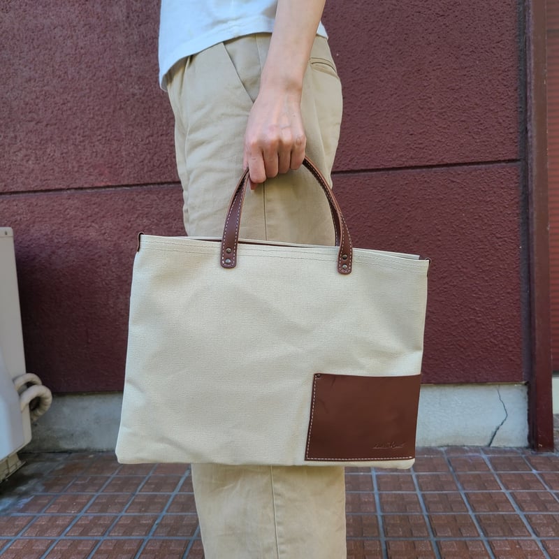 手持ちバック(帆布)#HD2303 | Leather Quail